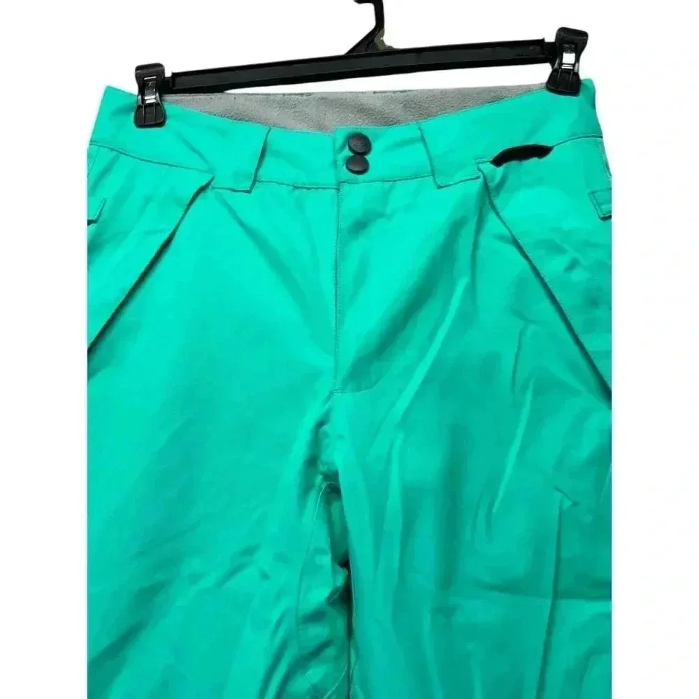 DC Girl's Maci‎ K large mint green snow pants waterproof tapered insulated